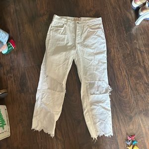 White Free People Jeans